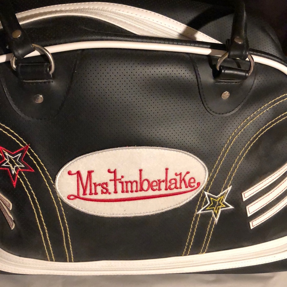 Tote Mrs. Timberlake imitation leather new zipper